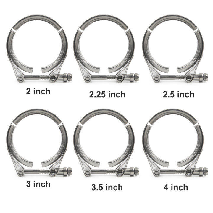 22.252.533.54 inch V-Band Clamp Flange Kit Clamps and Exhaust Flange ...