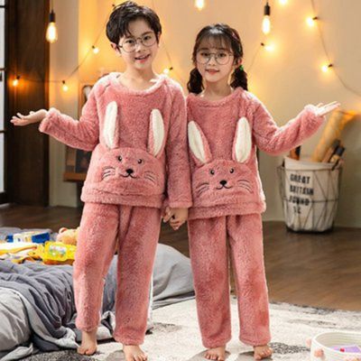 New Kid Clothes Cartoon plush Pajamas For Girls Boys Childrens Pajamas Suit Baby Girls Clothes Halloween Pyjamas Kids Pijamas