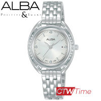 Alba Ladies นาฬิกาข้อมือผู้หญิง สายสแตนเลส รุ่น AH7Y93X1 / AH7Y93X (สีเงิน / หน้าปัดเงิน)