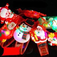 สินค้าขายดี+++ สายรัดข้อมือ xmas มีไฟ คละลาย ##ชุดแฟนซี ชุดเด็ก การ์ตูน Fancy Kids Christmas Haloween