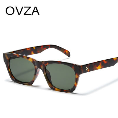OVZA สี่เหลี่ยมผืนผ้าแว่นตากันแดดผู้หญิงยี่ห้อดีไซเนอร์2022ใหม่แว่นตากันแดดสำหรับผู้ชายสไตล์แฟชั่น S2088