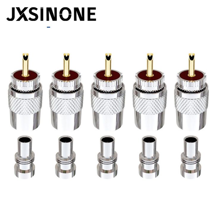jxsinone-10pcs-uhf-male-pl259-plug-solder-adapter-with-reducer-for-rg8-rg213-lmr400-coaxial-cable-ham-radio-antenna-connector