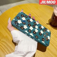 เคส JIUMOO สำหรับ Huawei Y สูงสุดเพลิดเพลินกับเคส8X สูงสุดเคสซิลิโคนนิ่มลายดอกไม้แฟชั่นการ์ตูนเคสโทรศัพท์ขอบสี่เหลี่ยมข้างเคสคลุมทั้งหมดเคสกันกระแทกป้องกันเลนส์กล้อง