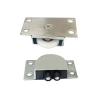 ❁☎❁ Sliding Door Wheels Silent Furniture Roller Nylon Single Wheel Sliding Cabinet Door Hardware for Wardrobe Closet Doors Cupboard