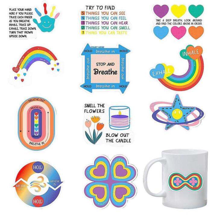 fidget-stickers-adhesive-stickers-12pcs-anti-stress-adhesive-rainbow-stickers-cute-tactile-breathing-stickers-reusable-calm-strips-for-desk-and-phone-physical