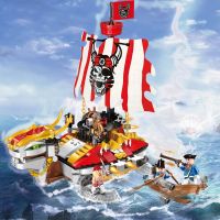 【Factory-direct】 MBJ Amll 4184 4195 The Black Pearl Queen Revenge Ship Boat Model Kit Building Block Moc Pirates Of The Caribbean