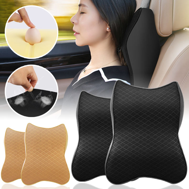 Car Neck Pillow Adjustable Head Restraint 3D Memory Foam Auto