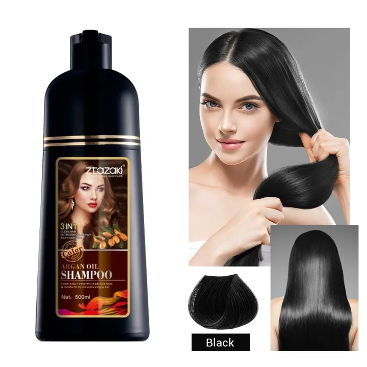 100% Effective】500ml Hair Color Brown Black Dye Permanent Hair Dye Shampoo Organic Hair Dye 100% Effective】500ml Hair Color Brown Black Dye Permanent Hair Dye Shampoo Organic Hair Dye
