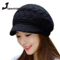 2021แฟชั่นฤดูหนาวผู้หญิง beanies ถักหมวกสุภาพสตรีหมวกหญิง skullies หมวก Bonnet สีทึบ S napback Ware หมวกขนสัตว์