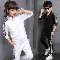 New Arrival Boys Clothing Sets Spring 2022 High Quality Childrens Pure Color Sports Suit Teenage Girl School Uniforms 5-15Years