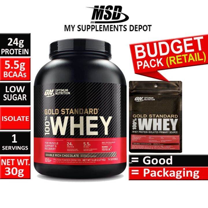 VC yu55551141 ON Gold Standard 100 Whey Protein Isolates 30g 1 Serving （Retail） Lazada PH