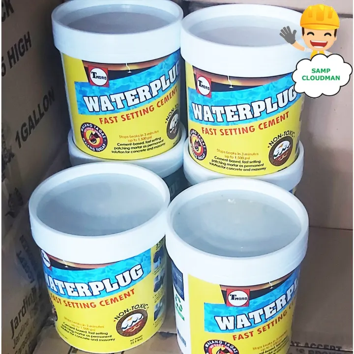 【factory outlet】 Thoro Waterplug Fast Setting Cement 1 Liter Water Plug