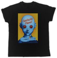 Cool Funny Fantastic Planet Movie Poster Tshirt Black Mens T Shirt Confortable Tee Shirt