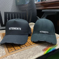 ใหม่ Vetements เย็บปักถักร้อยหมวกผู้ชายผู้หญิงที่มีคุณภาพสูงหมวกสีดำหมวกเบสบอล.