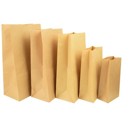 【DY】10pcs Kraft Paper Bags Gift Packaging Biscuit Candy Food Cookie Snack read Baking Package Bag Wedding Birthday Party Supplies