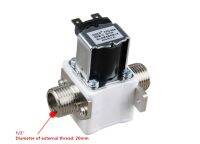 DC12V External Thread 1/2" Electric Solenoid Valve Inlet Valve With Fixing Screw Hole Valves