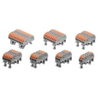 【CC】◎  1pcs Wire 211 Fast Din Rail Electric Cable Conector Wiring Conductor Terminal Block