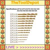 TheToolDepot 6ชิ้น/ล็อต HSS หัวเจาะเมตริกด้าย M3 M4 M5 M6 M8 M10ไทเทเนียมเทปเคลือบบิต1/4