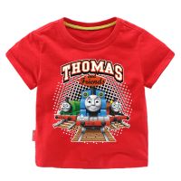 Thomas childrens cotton short-sleeved T-shirt boys and girls casual tops