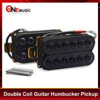 【Cw】Adjustable Metal Double Coil Electric Guitar Pickups Humbucker Punk Black Colorhot