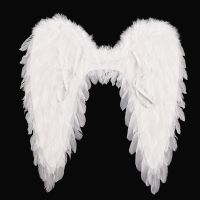 Feather Angel Wings Girls Halloween Costume Christmas Decoration Party Props Stage Performance Show Scene Layout Angel Wings