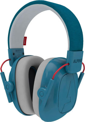 Alpine Hearing Protection Alpine Muffy Noise Cancelling Headphones for Kids - 25dB Noise Reduction - Earmuffs for Autism - Sensory & Concentration Aid - Blue