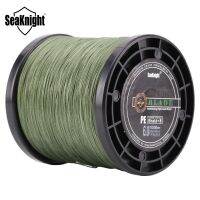 ซีรีย์สายเบ็ดแบบถักแบบถัก8เส้น20-100LB ม้วนเชือกประมงสีเขียว8ชั้น Seaknight Br 1000ม.