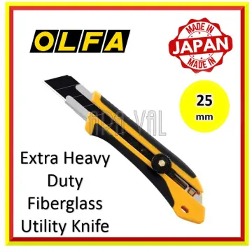 OLFA 25mm H-1 Extra Heavy-Duty Rubber Inset Utility Knife –