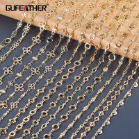 GUFEATHER C164diy chainpass REACHnickel free18k gold platedcoppercharmjewelry making findingdiy bracelet necklace1m/lot