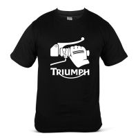 เสื้อยืดแขนสั้นพิมพ์ลาย Triumph Riders Extreme Racing Team Performance Riding Motorbike Bikes Tuning MotoGP Baju