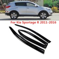 สำหรับ Kia Sportage R 2011 2012 2013 2014 2015หน้าต่าง2016ที่กันสภาพอากาศกันน้ำฝนที่กำบังกันสาดขอบบางที่เบนทางลม