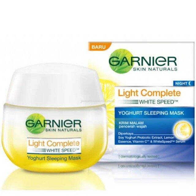 GARNIER Light Complete Speed Yoghurt Sleeping Mask 50mL Lazada PH