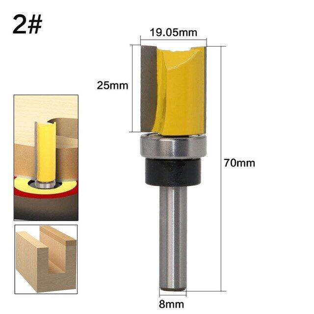 6-35-8mm-shank-template-trim-hinge-mortising-router-bit-1-4-straight-end-mill-trimmer-ทําความสะอาด-flush-trim-tenon-woodworking-เครื่องมือ