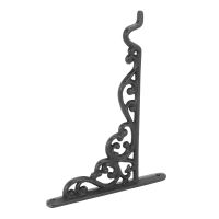 4X Cast Iron Hanger Wrought Iron Garden Hook Flower Pots Basket Wall Hanger Bracket with Expansion Screw