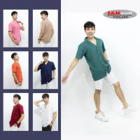 เสื้อเชิ้ตเกาหลี แขนสั้น สีพื้น ผ้านุ่ม เบา ใส่สบาย ไม่ต้องรีด ระบายอากาศได้ดีเยี่ยม