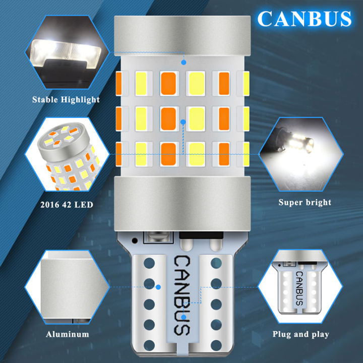 2pcs-w5w-t10-led-bulbs-canbus-dual-color-2016-42smd-9-30v-led-168-194-car-interior-reading-dome-lamp-wedge-turn-side-bulbs