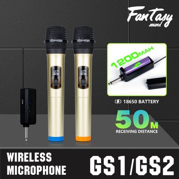 【Authentic quality】 GS1 GS2 wireless microphone original for videoke