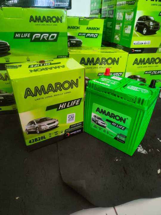 AKI Mobil SUZUKI SPLASH AMARON HI LIFE 42B20L 35AH AKI KERING NS40Z