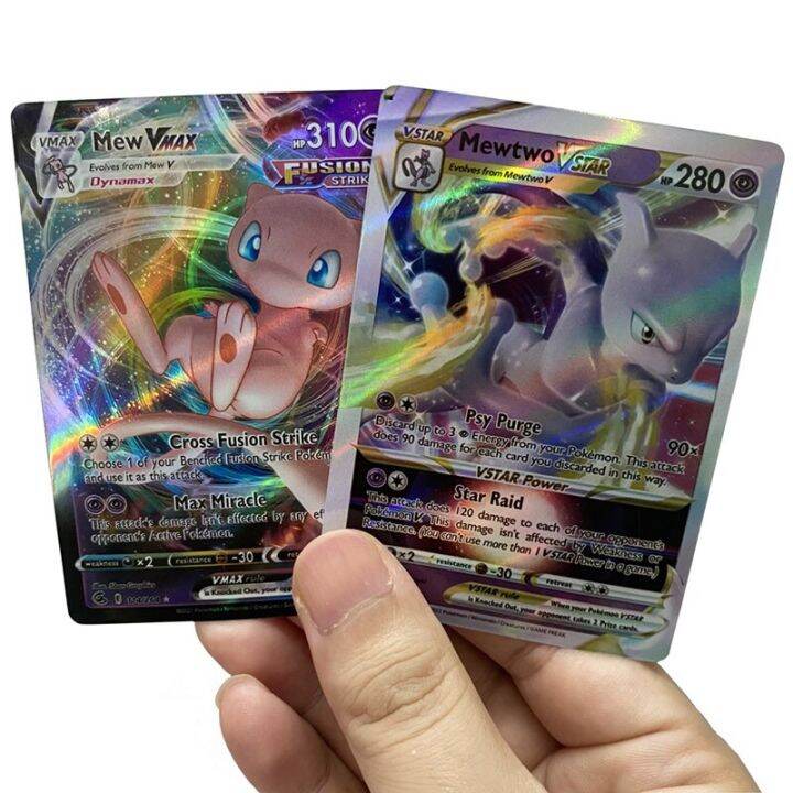 Vstar 100Pcs/Set Pokemon Cards Charizard Vmax Rainbow English V Tag