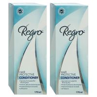 Regro hair protective conditioner รีโกร แฮร์ โพรเทคทีฟ คอนดิชันเนอร์ 170ml ครีมนวดผม สำหรับผมร่วง (2ขวด)