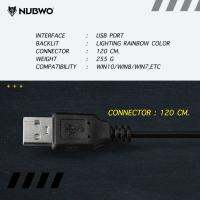 คีบอร์ด คีย์บอร์ด Nubwo NK-40 ORCA Rubber Dome Switch ขนาด 60% หัว USB คีย์บอร์ดขนาดพกพา ไฟ Rainbow ประกัน 1 ปี คีบอร์ดสวยๆ