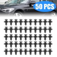 New Mixed 50pcs 6mm Auto Bumper Wheel Eyebrow Fender Plastic Fastener Screw Rivet For All Cars Clip Set