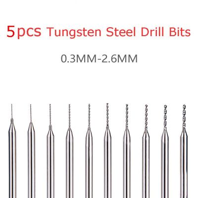 Holiday Discounts 5Pcs 3G DSPIAE Tungsten Steel Drill Bits 0.3MM-2.6MM Metal Drill Bit DB-01 Hole Phing Tools Parts For Model Hand Drills