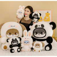 Doll Puppy Rabbit Panda Plush Toy Animal Cushion Sleeping Decoration Pillow Gift