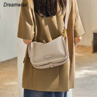 Dreamwise สะพายไหล่แฟชั่น Crossbody กระเป๋าแบบหนีบแขนสำหรับผู้หญิงหมอนหนังวัวแท้กระเป๋าสี่เหลี่ยมขนาดเล็ก612310305