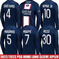 เสื้อกีฬาแขนยาว ลายทีมชาติฟุตบอล PSG Paris Saint Germain YS2 2023 Messi Neymar Mbappe Ramos Marquinhos พลัสไซซ์ SY2