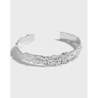 [COD] 220 version of ins niche design minimalist all-match irregular concave-convex surface texture open bracelet female