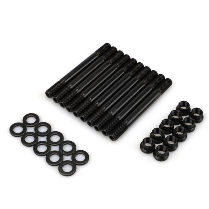 for-arp-207-4203-cylinder-head-studs-pro-series-point-head-for-94-19-mitsubishi-evo8-evo9-4g63-7-bolt-11mm