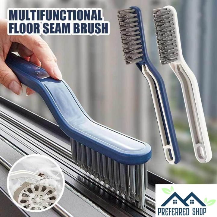 Multifunctional Crevice Cleaning Brush V-shape Head Hard Soft