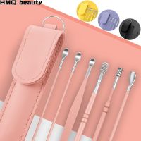 6Pc Stainless Steel Earpick Ear Cleaner Spoon Ear Care Cleaning Tool Ear Wax Removal Kit Ear Wax Remover Ear Wax Removal Tool